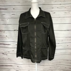 Chico’s zippered long sleeve top xl